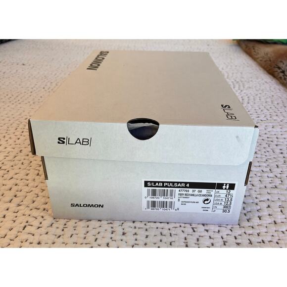 Salomon S/Lab Pulsar 4 NIB NWT 12.5 Red S Lab - Picture 5 of 5